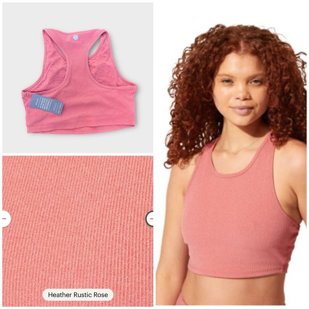 NEW Threads 4 Thought Heather Rustic Rose Sports Bra, XL
